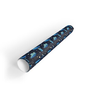 Doctor Who Gifts, Tardis wrap paper, Christmas gift wrapping, Gift wrapping paper, Sci Fi gift, Whovian gift, Geek gift, Wrap paper roll image 4