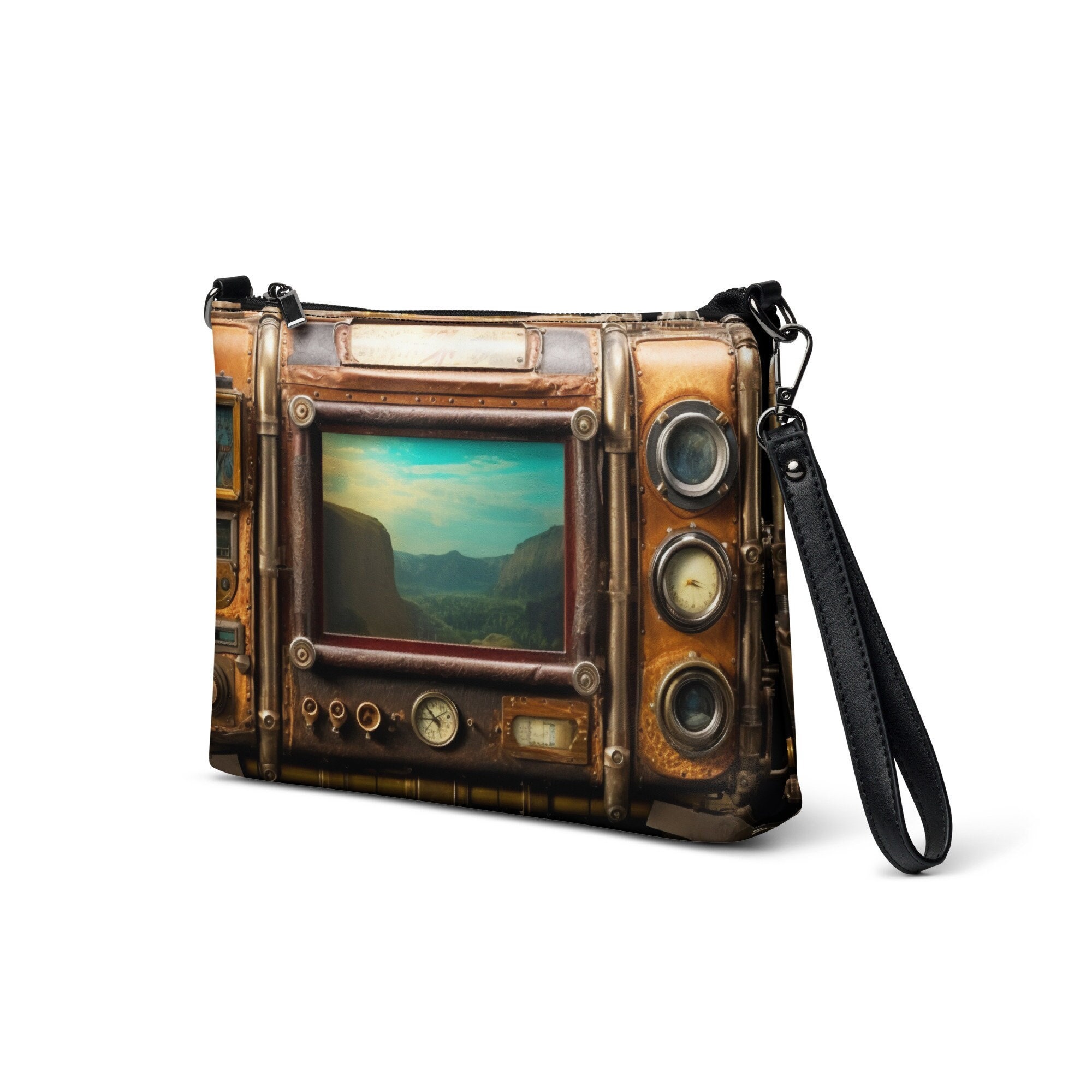 Steampunk Bag, Science Fiction Gift, Crossbody Bag, Small Bag