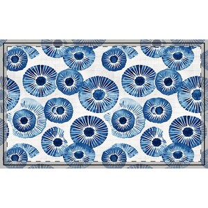 Shibori Fabric, Japanese style, Blue and Cream Pure Cotton for Sewing Crafts, Textile Pattern Design, Apparel, Tablecloth, Clothes, Bedding 29'' × 18''