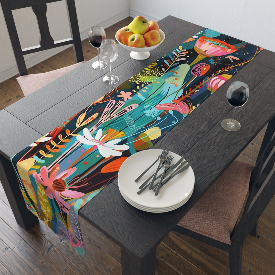Assorted Table Runners Floral Table Runner, Colorful Table Runner, Spring Table Runner, Boho ...