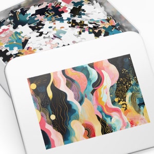 Jigsaw puzzles 1000, Art puzzles, Abstract Jigsaw puzzle, Jigsaw puzzles for adults, Colorful Puzzle, 500 Piece Jigsaw, Unique modern puzzle