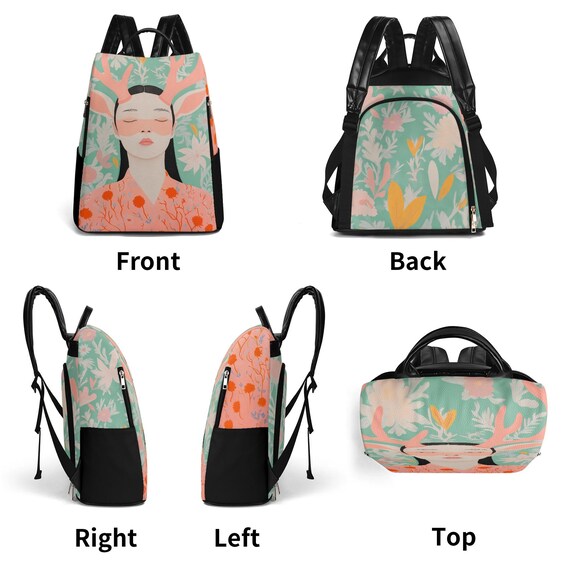 Vegan Leather Fashion Backpack Purse Anti-Theft Daypack Amazon.com: VX VONXURY Backpack Purse for Women,Lightweight  main image 2