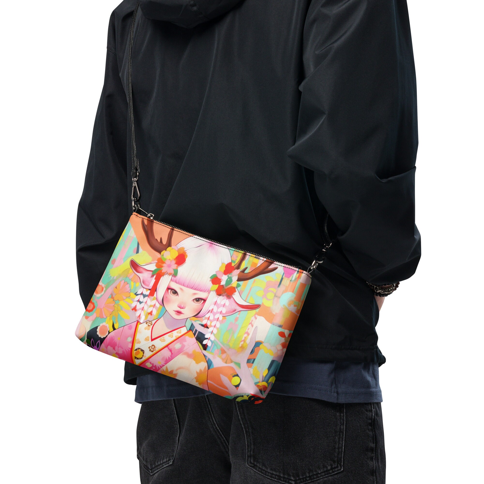 Anime Bag, Crossbody Bag, Manga Gift, Colorful Bag, Vegan Bag, Small ...
