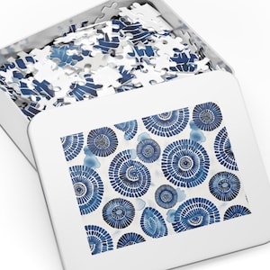 Jigsaw puzzles 1000, Shibori gift, Abstract puzzle, Artistic Jigsaw puzzle, Jigsaw puzzles for adults, 500 Piece Jigsaw, Japan lover gift