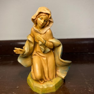 Fontanini Depose Italy 4&quot; Mary Figurine Nativity Simonetti vintage