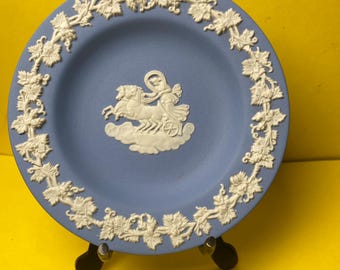 Vintage Small Blue Wedgwood Jasperware pin trinket dish