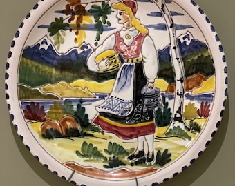 Wall Platter from Norway -  Distinctive Traditional Craftsmanship - set of 2