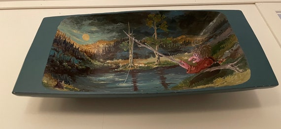 Norwegian Troll - nordic vintage bowl - wall hangig decorative