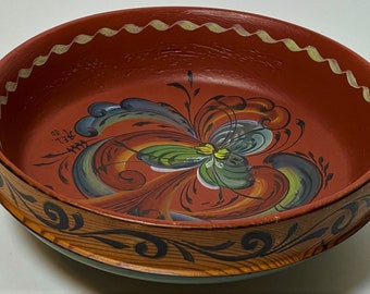 Rosepainted bowl - beer bowl, decorative and useful