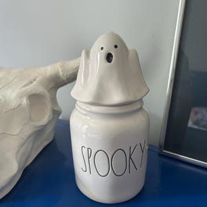 Rae Dunn Spooky Ghost Boo Canister Candy Jar