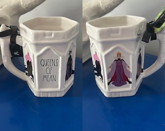 Rae Dunn Disney Villains Maleficent Ursula Evil Queen Queens of Mean Hectagon Mug