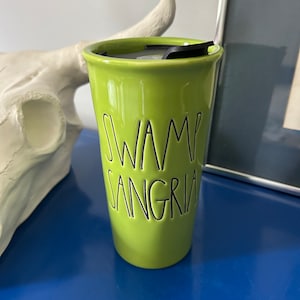 Rae Dunn Swamp Sangria Lime Green Travel Mug