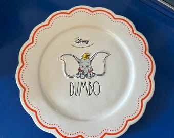 Rae Dunn Disney Dumbo the Flying Elephant Scalloped Edge Plate