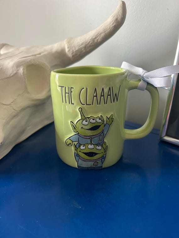 Rae Dunn Disney Pixar Toy Story Green Alien The Claaaw Mug