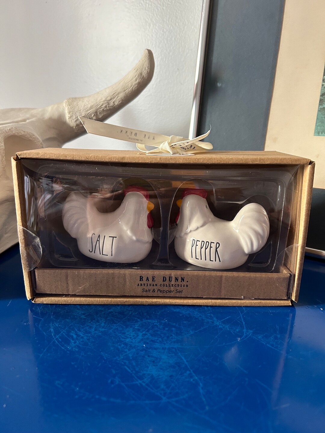 Rae Dunn Chicken Salt and Pepper Box Set Etsy