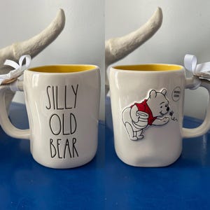 Rae Dunn Disney Winnie the Pooh Silly Old Bear Double Sided Mug