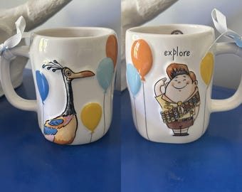 Rae Dunn Disney Pixar Up Russell the Wilderness Explorer Kevin Explore Mug