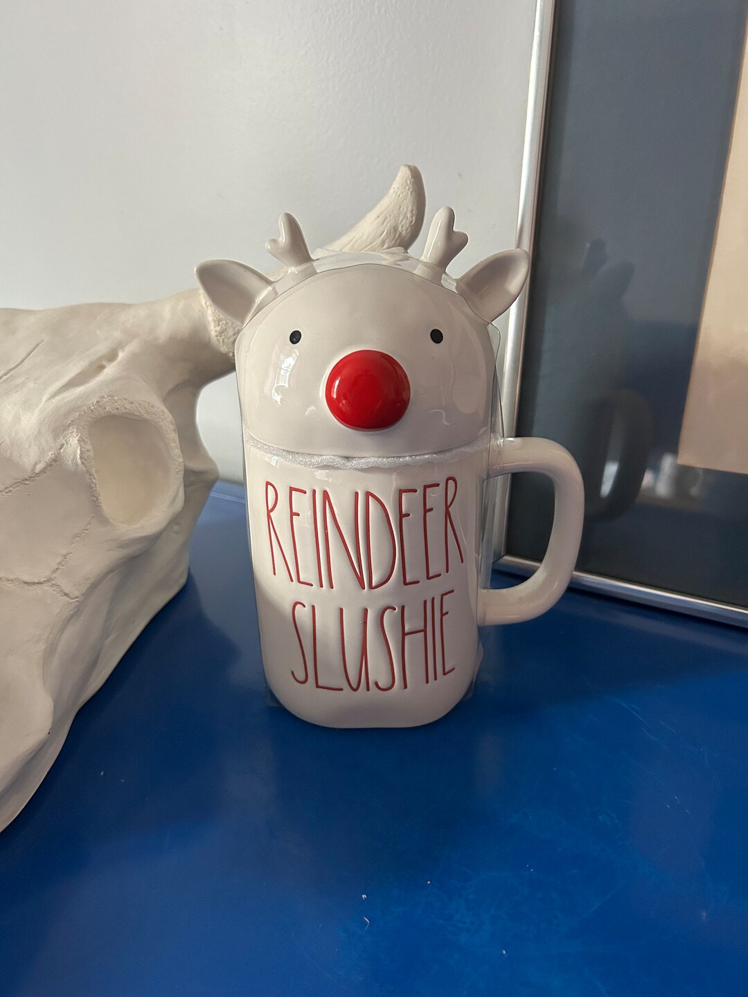 Rae Dunn Christmas Reindeer Slushie With Rudolph the Red Nose Etsy