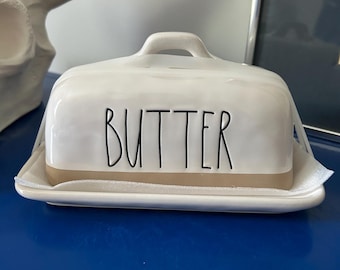 Rae Dunn Large “Butter” Butter Dish