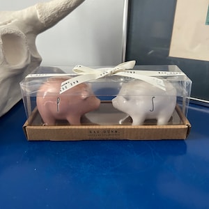Rae Dunn Pig Salz und Pfeffer Streuer Box Set