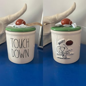 レイ・ダン ピーナッツ スヌーピー タッチダウン タッチダウン フットボール キャニスター キャンディジャー