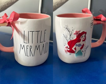 Rae Dunn Disney Little Mermaid Ariel Double Sided Mug