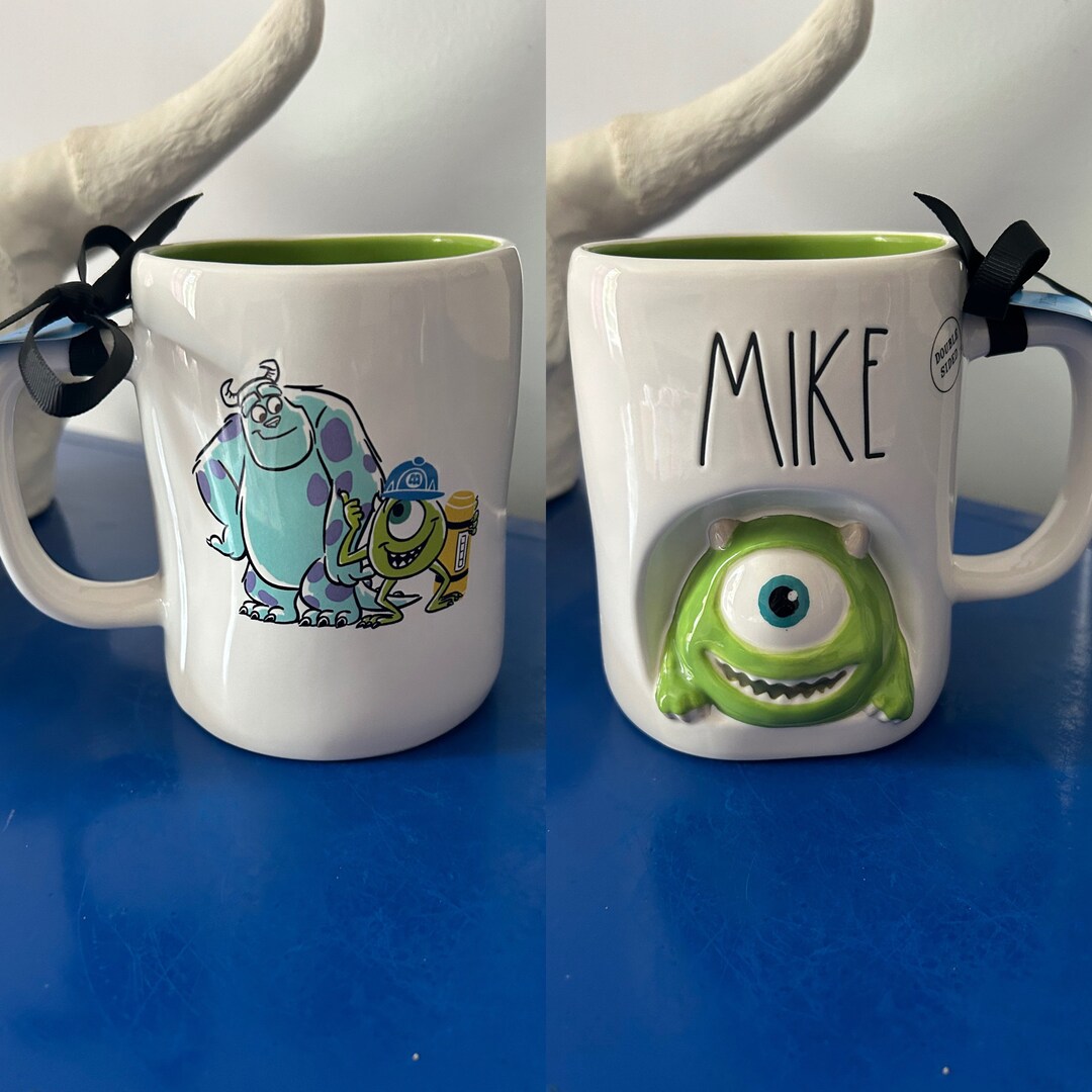 Mike Rae Dunne Rae Dunn Disney Monsters Inc Sulley Mike Wazowski Mike Double Sided Mug ...