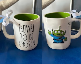 Rae Dunn Disney Pixar Toy Story Alien Prepare To Be Chosen double sided mug
