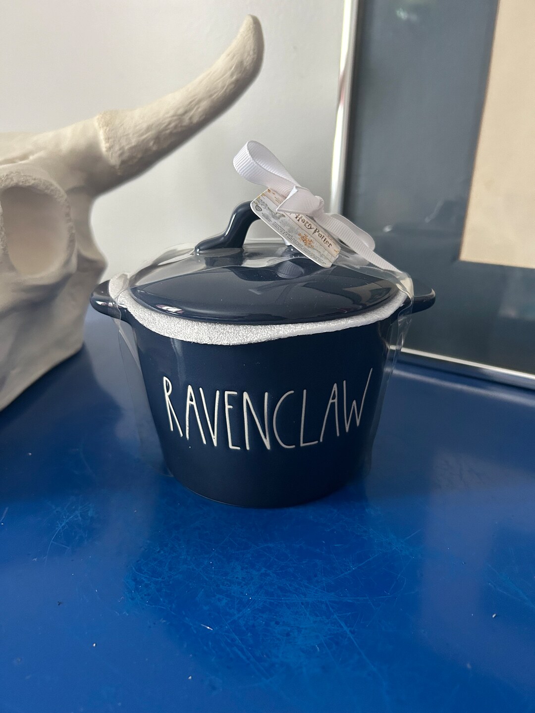 Rae Dunn Navy Blue Harry Potter Ravenclaw Mini Pot Serving Dish With