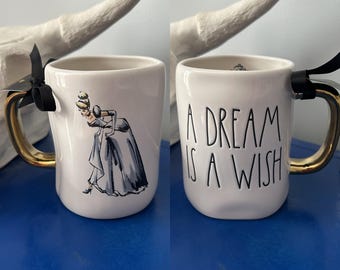 Rae Dunn Disney Princess Cinderella A Dream Is A Wish Double Sided Mug