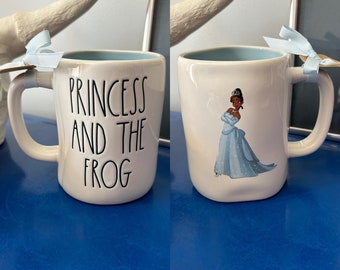 Rae Dunn Disney The Princess and the Frog Tiana Double Sided Mug