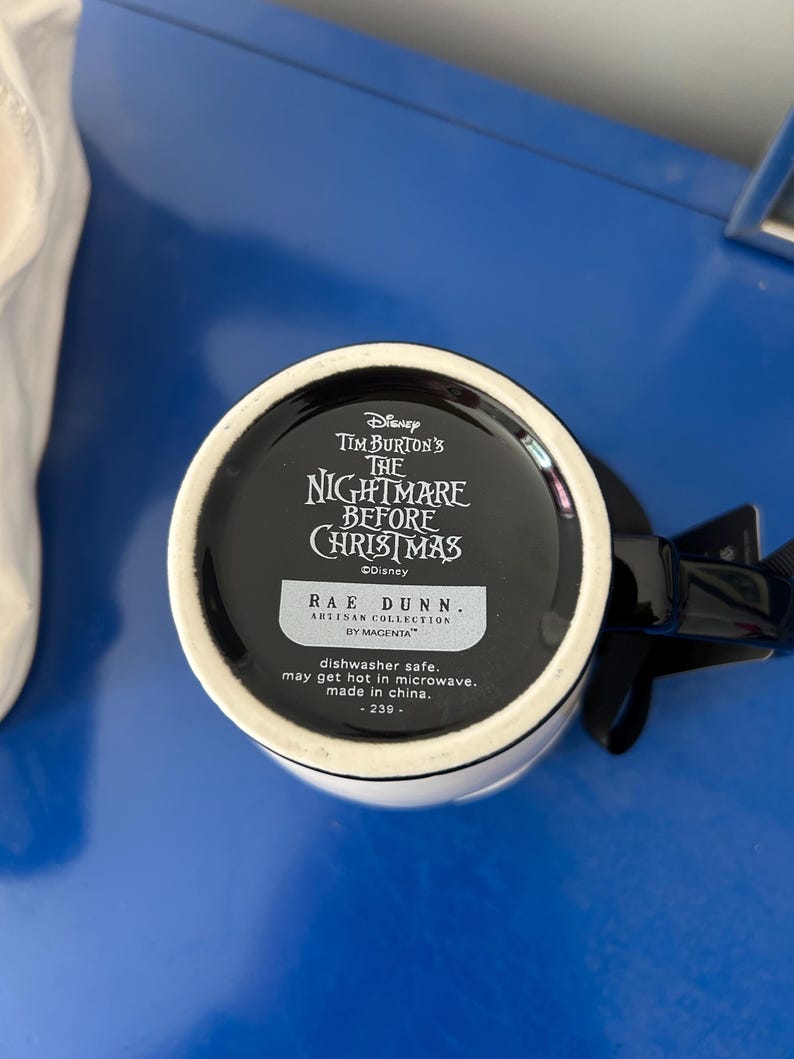 Rae Dunn Disney Nightmare Before Christmas Jack Skellington Your Worst Nightmare Mug image 6