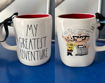 Rae Dunn Disney Pixar Up Carl and Ellie My Greatest Adventure Mug