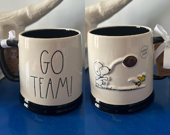 Mug Et Verre Snoopy Football Et Burger – Set Vintage, Déco Peanuts, Occasion