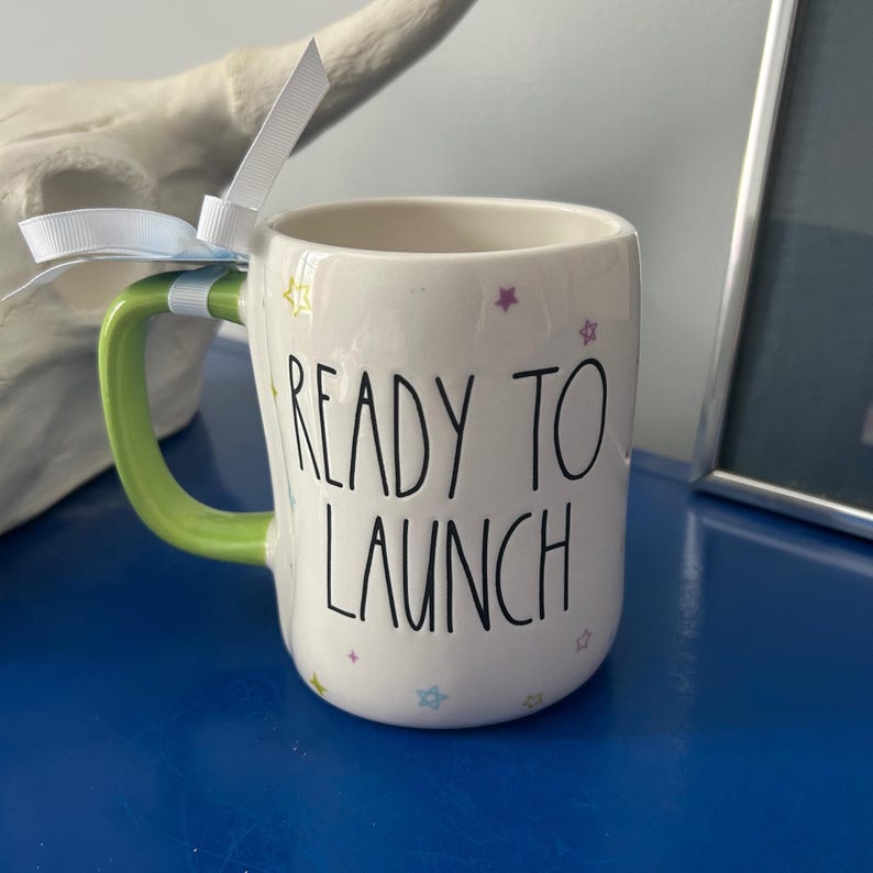 Rae Dunn Disney Pixar Toy Story Alien Ready To Launch Star Pattern Double Sided Mug image 2
