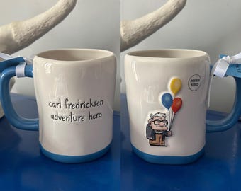 Rae Dunn Disney Pixar Up Carl Fredricksen Adventure Hero Balloons Double Sided Mug