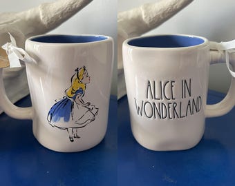Rae Dunn Disney Alice in Wonderland Double Sided Mug
