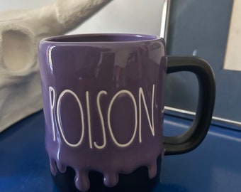 Rae Dunn Purple Sludge Overflow Poison Halloween Mug