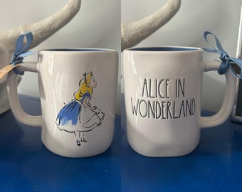 Rae Dunn Disney Alice in Wonderland Double Sided Mug
