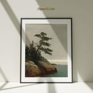 Landscape Vintage Painting | Vintage Wall Art | Old Pine | Rustic Wall Decor | Landscape Wall Art | DIGITAL DOWNLOAD | PRINTABLE Art