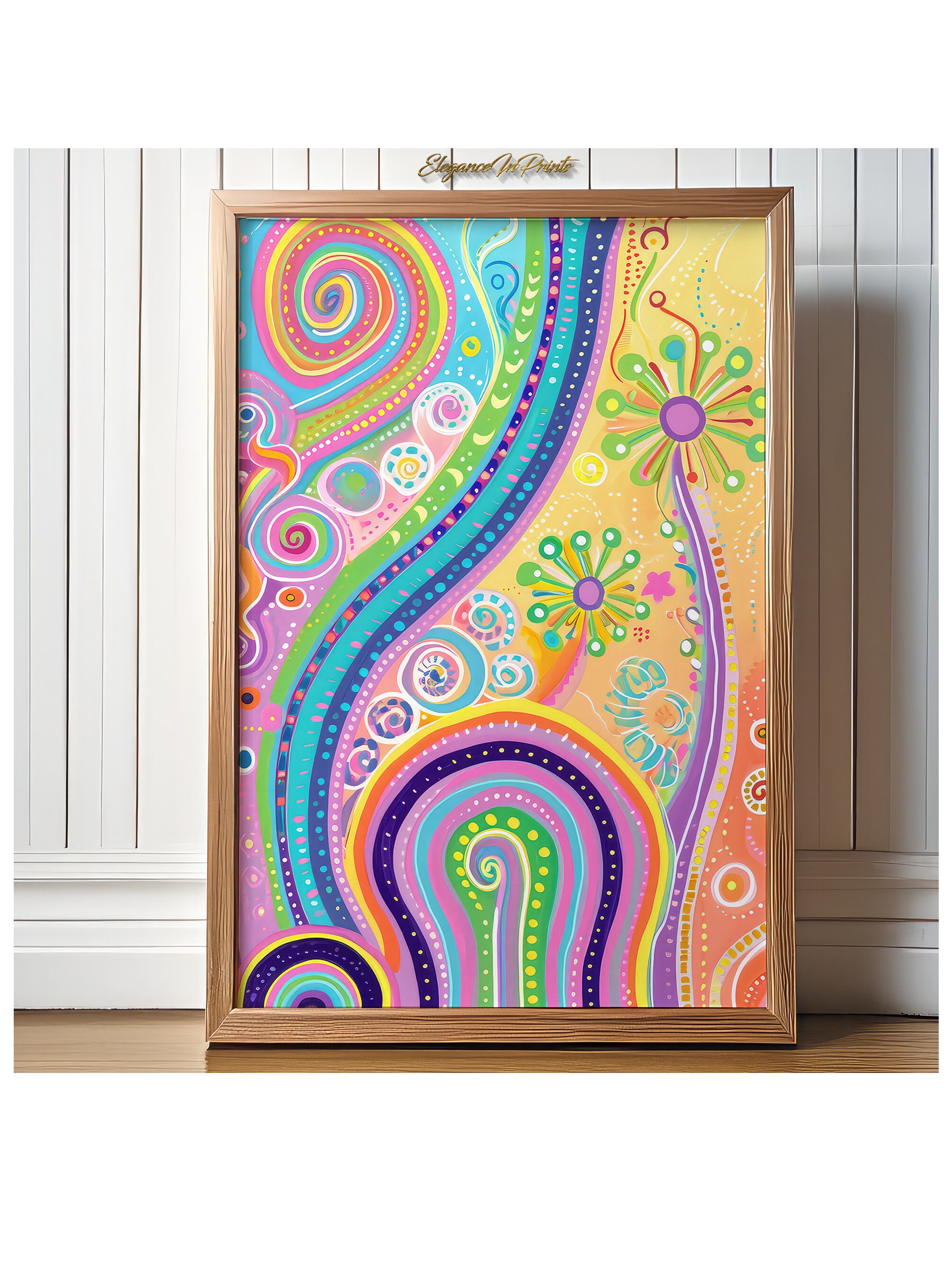 アボリジナルアート 木製 壁掛け Aboriginal art wood - Etsy 日本