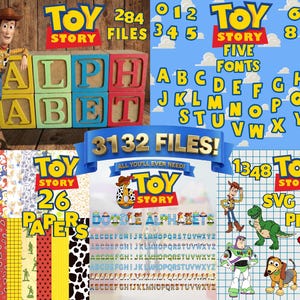 Toy Story Fonts | Toy Story Svg | Toy Story Svg Bundle | Toy Story Alphabet Svg | Toy Story Letters Svg | Toy Story Numbers Svg