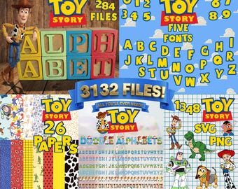 Toy Story Fonts | Toy Story Svg | Toy Story Svg Bundle | Toy Story Alphabet Svg | Toy Story Letters Svg | Toy Story Numbers Svg