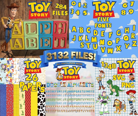 Toy Story Font | Toy Story Svg | Toy Story Svg Bundle | Toy Story Alphabet Svg | Toy Story Letters Svg | Toy Story Numbers Svg