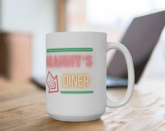 Taza de cerámica "Érase una vez, el restaurante de la abuela", diseño para fans de la serie, regalo para los seguidores de la serie, decoración de cocina única.