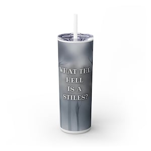Teen Wolf Stiles Skinny Tumbler with Straw, 20oz