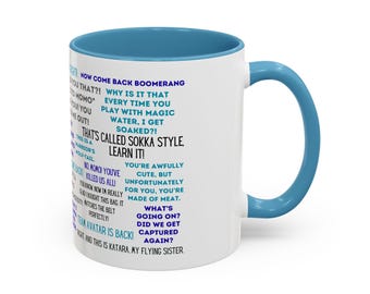 Diseño de fan para la taza de Sokka de Avatar: La Leyenda de Aang