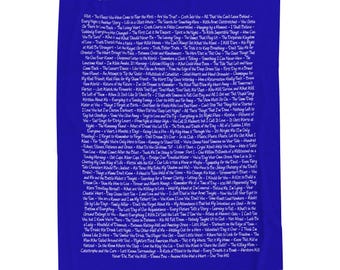 Manta con temática de todos los episodios de One Tree Hill, diseño hecho por fans.