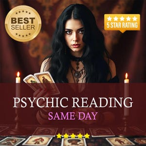 Psychic Reading SAME DAY, Psychic Tarot Reading, Tarot Card Reading, Psychic Medium Reading, Tarot Love Reading