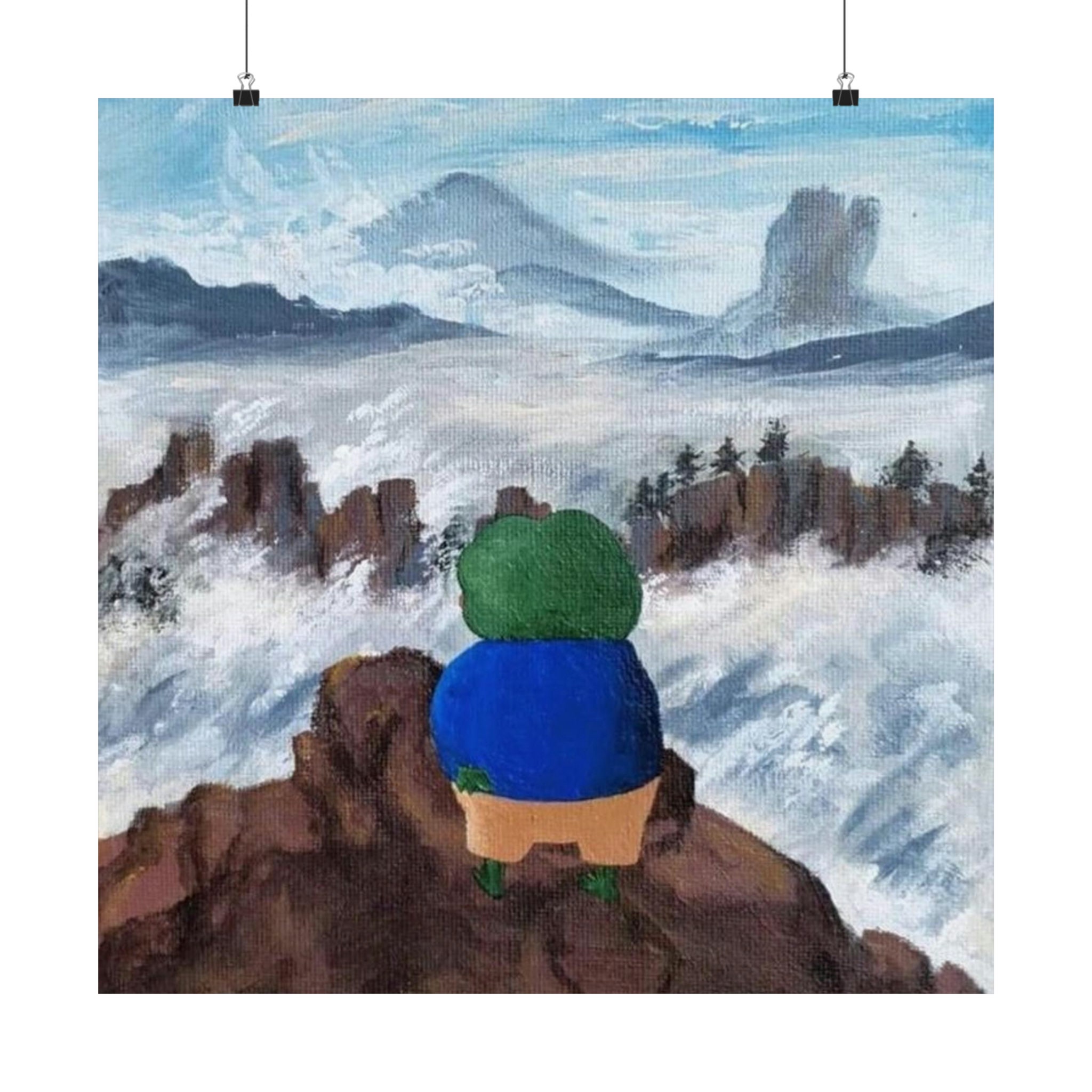 PEPEページ Pepe Above a Sea of Fog Poster - Etsy